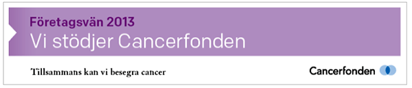 Vår personal är engagerade i Cancerfondens arbete. Besök gärna Cancerfondens hemsida.