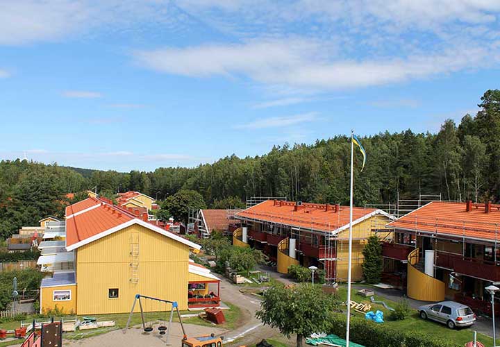 Bigården, tak